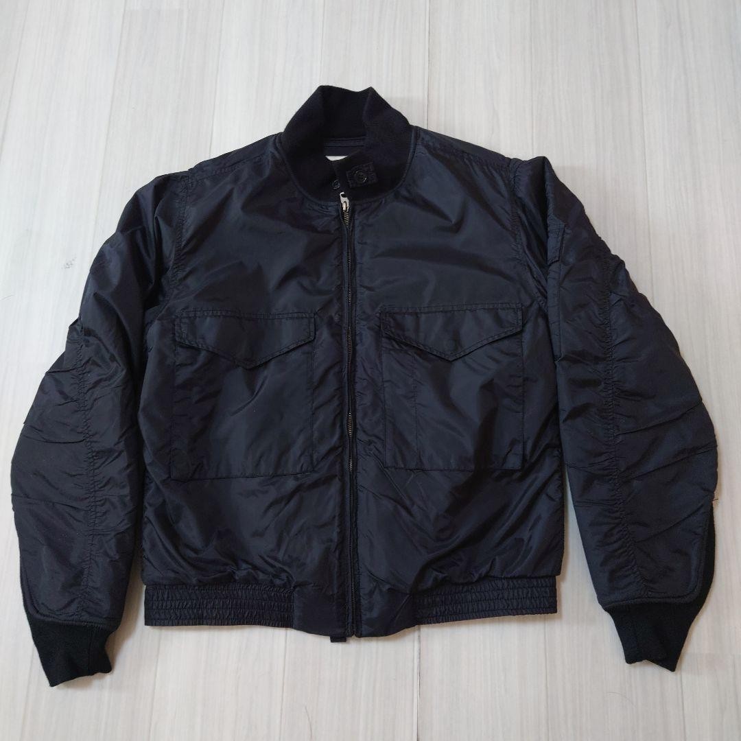 HOUSTON G-8 Flight Jacket Black Winter Military Style Size 42 Used JAPAN