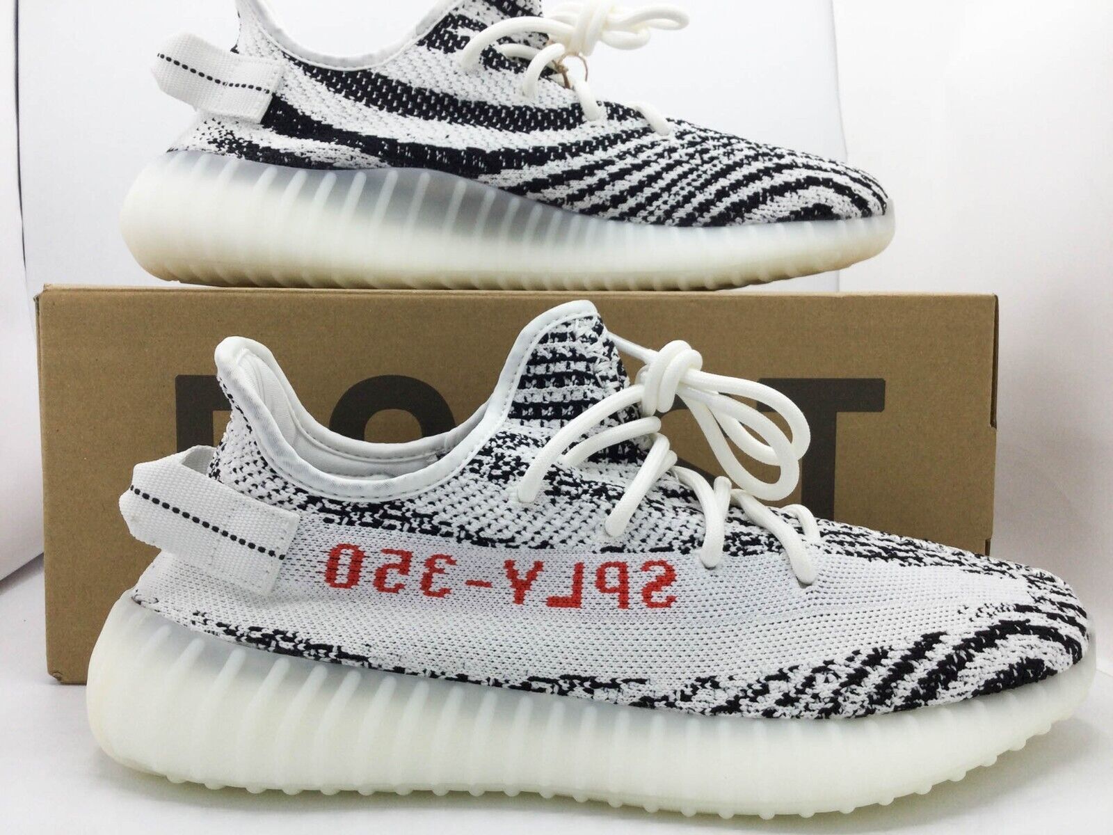 Adidas Yeezy Boost 350 V2 ZEBRA White Core Black Red CP9654 Size 4 – 11 NEW