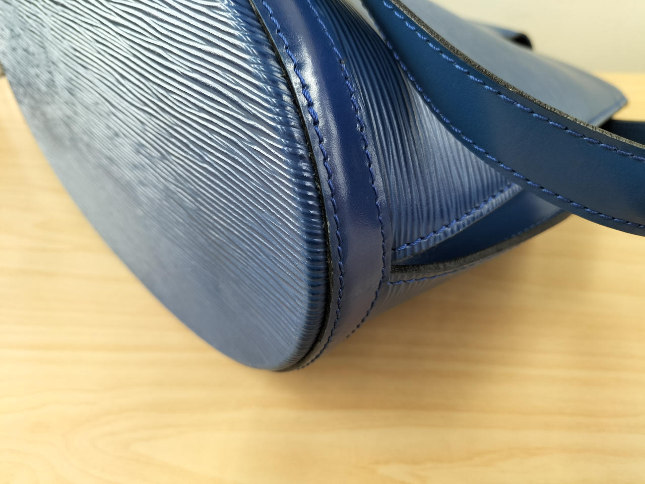 Louis Vuitton Cluny Shoulder Bag Blue 10.6 inch