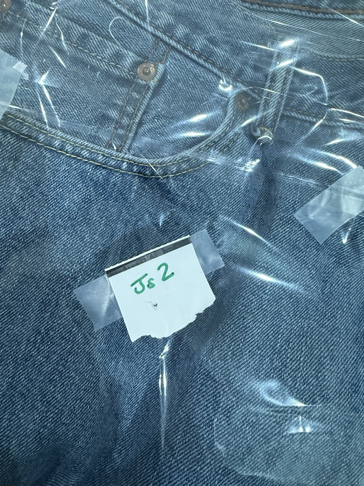Levis 550 Straight Leg Stone washed Blue Denim Jeans Mens 42×32