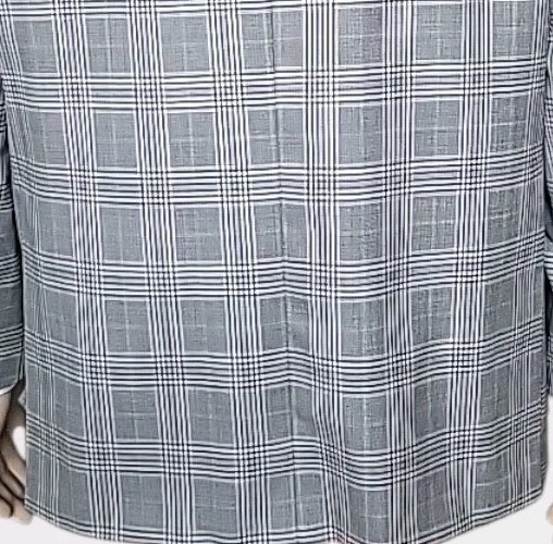 Hickey Freeman Blazer Mens 48 Gray Glen Check Plaid Lightweight Sport Jacket USA