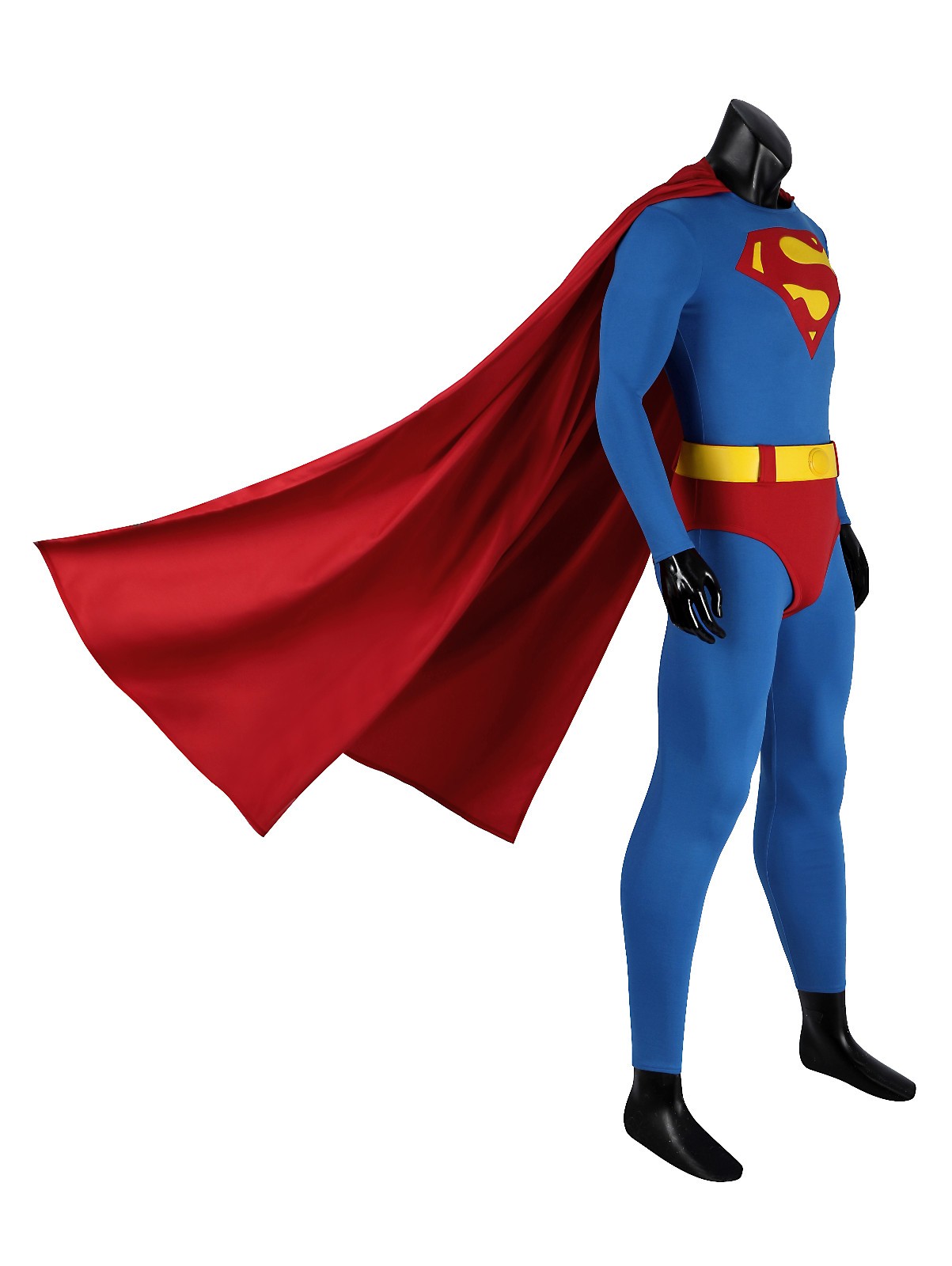 Christopher Reeve superman 1978 Superman Cosplay Costume Jumpsuit Halloween Set