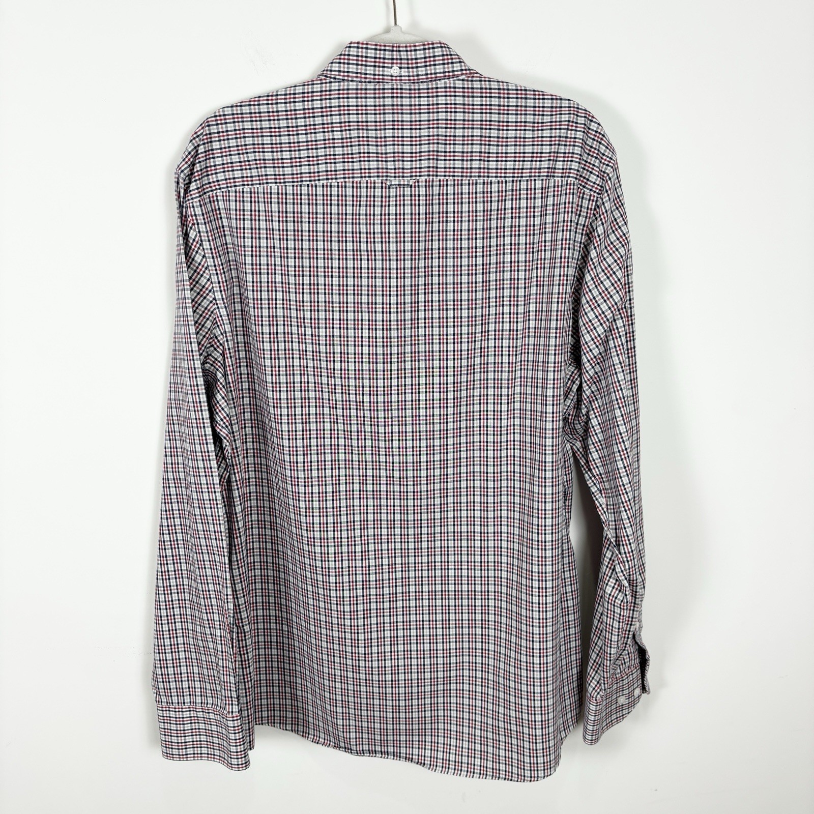 Nordstrom Men’s Shop Trim Fit Wrinkle Free Button Front Sport Shirt Men’s XL