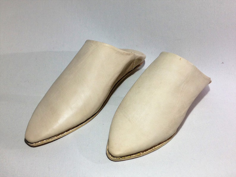 Naturel leather Slippers Handmade Babouche morrocan slippers Traditional babouch