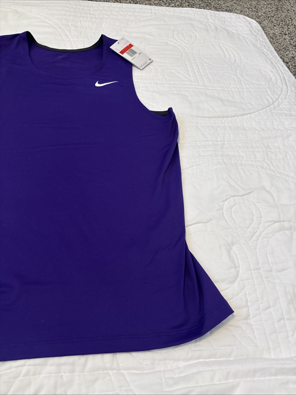Nike Large Stock Tank Running Singlet Purple CV2697-546 NWT