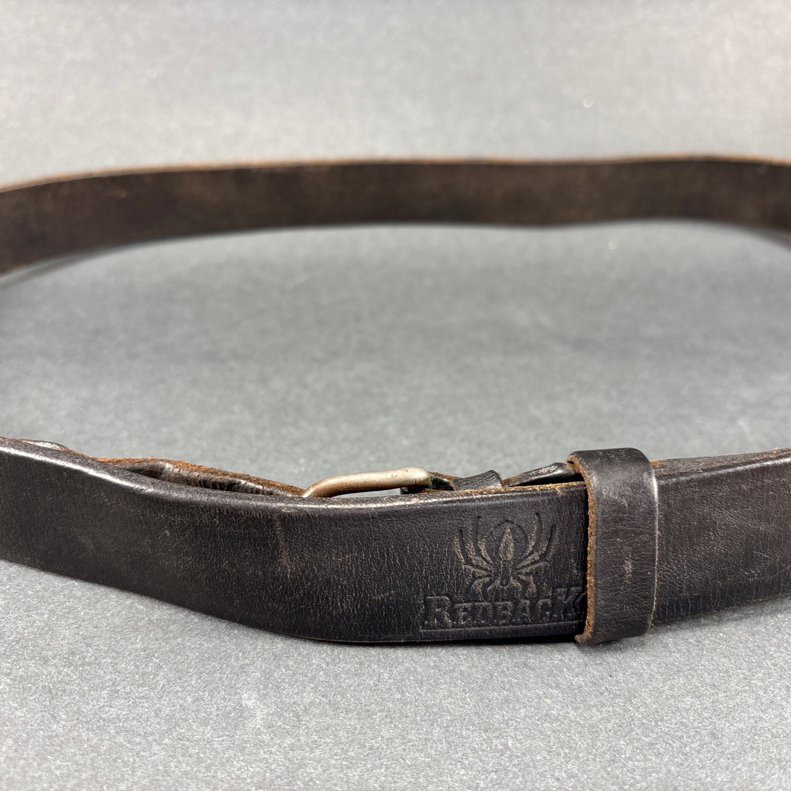 Redback mechanic’s belt 39 dark brown leather auto utility cargo Non Scratching