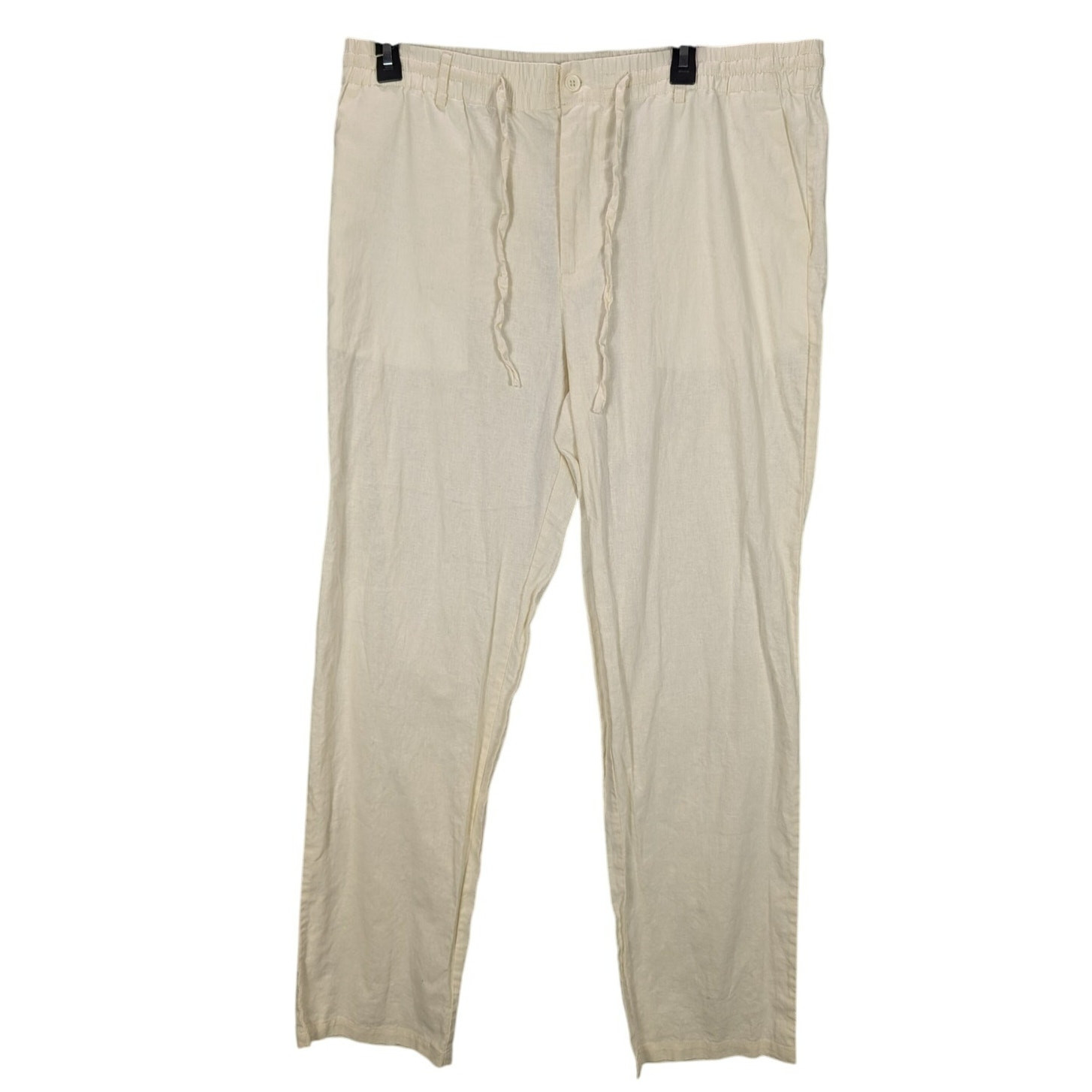 Hat and Beyond Pants Womens 2XL Linen Blend Natural color Preppy Career Beachy