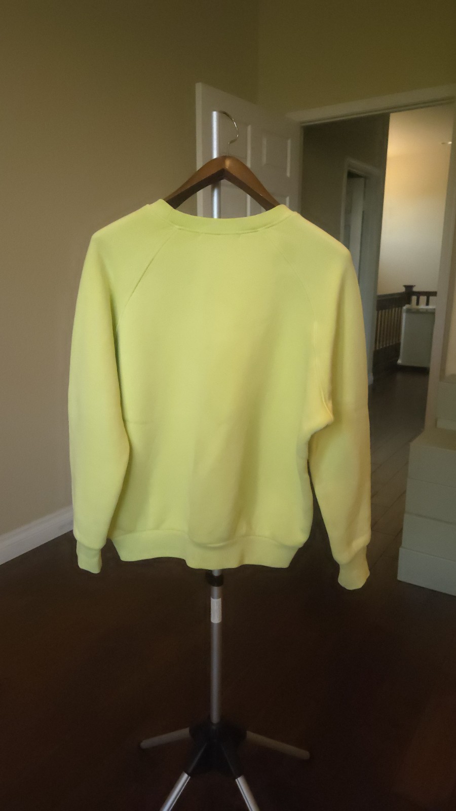 Perfect White Tee ~ Fleece Crew Neck Cotton Sweatshirt S