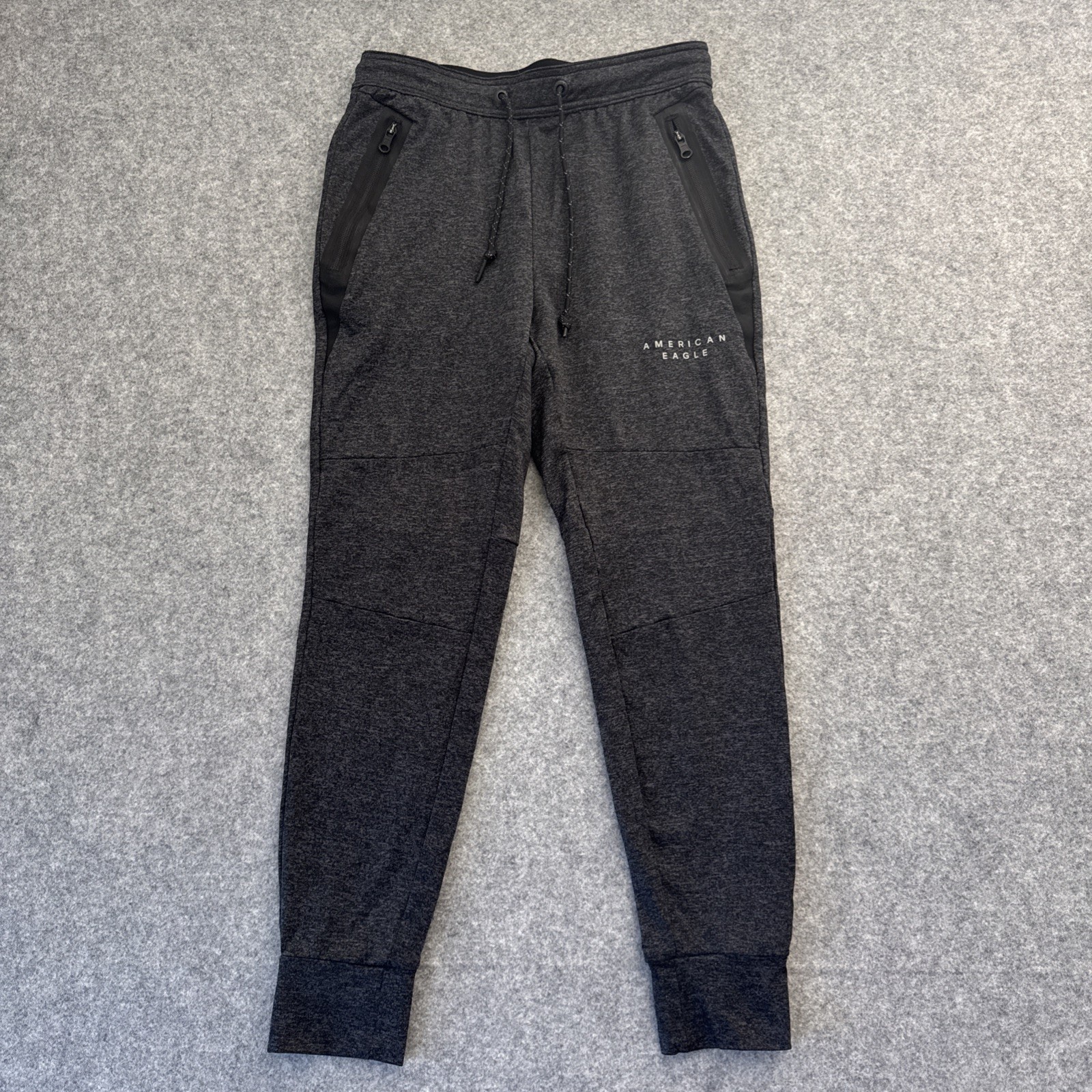 American Eagle Men’s Skinny Leg Flex Active Jogger Sweatpants,Size X-Small, Gray