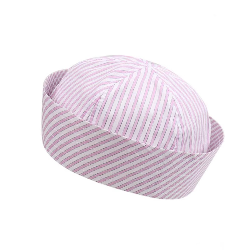 Stripe Cosplay Sailor Hat Versatile Breathable Comfortable Stage Performance Cap