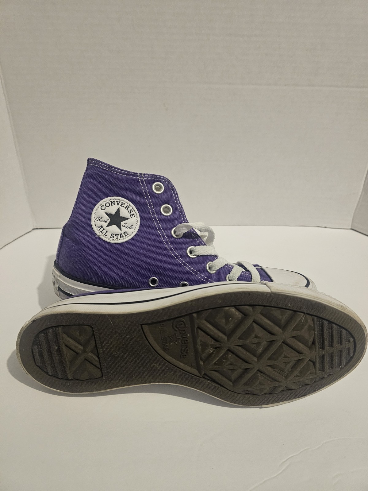 Converse Chuck Taylor All Star Hi Electric Purple 137833F Women 6 Excellent Cond