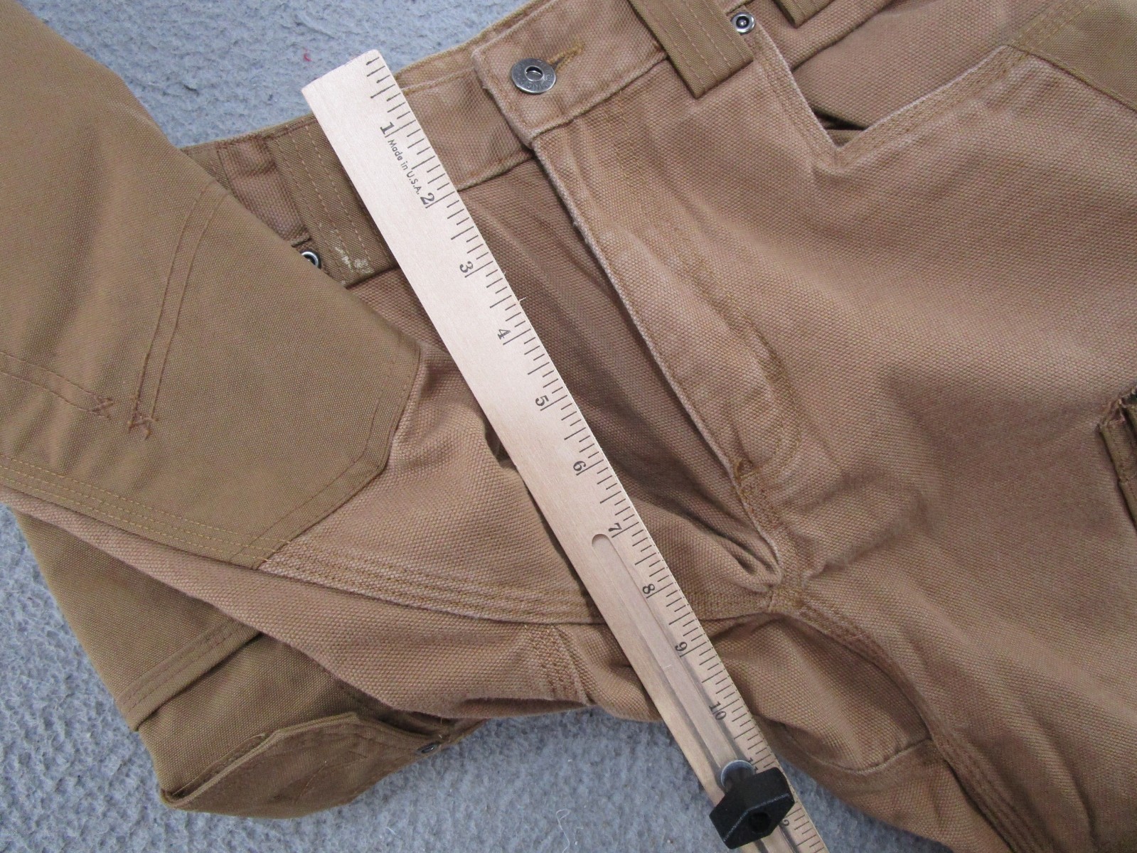 Duluth Ultimate Fire Hose Work Pants Mens 30×30 Cargo Canvas Double Knee EUC