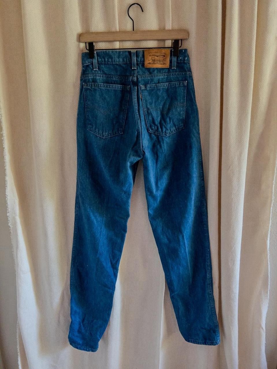 1985 Levi’s Orange Tab 30W 36L 520 Straight Leg Indigo Jeans Vintage 515 Factory