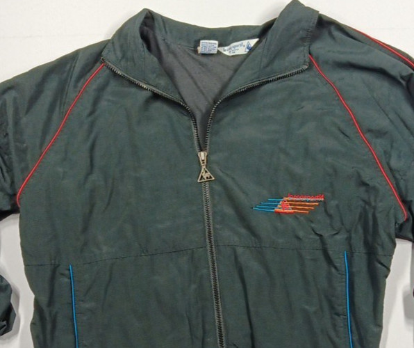 Le coq sportif Vintage Lined Jacket Men’s Med. Full Zip Sport Windbreaker