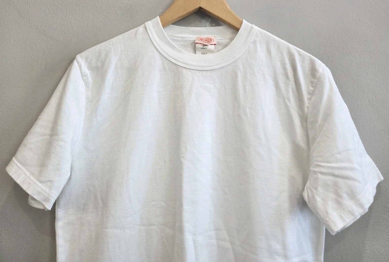 ARMOR LUX Heritage Crew Neck Shirt White Crest Logo Men’s Size Small