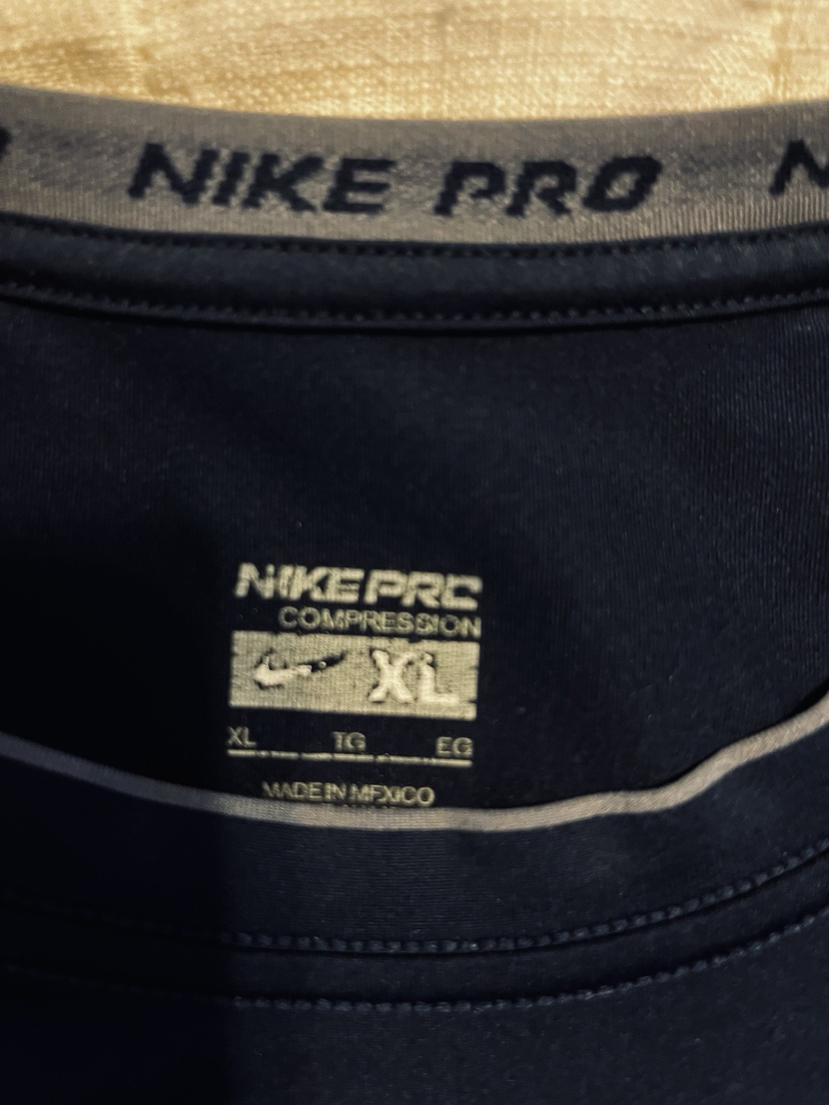 Nike Pro Men’s Blue/Gold XL Crew Neck Short Sleeve Compression Graphic Tee
