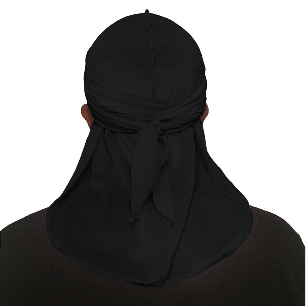 6 Pack Men’s Durag Headwrap Waves Headscarf Bandana Doo Rag Long Tail