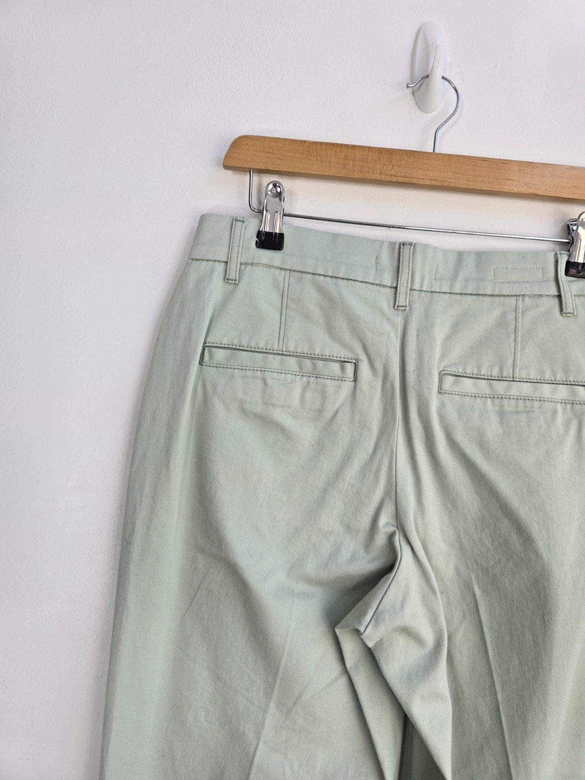 Levi’s Womens Chinos 27 In Waist Mint Green Cotton Summer Casual Zip Fly