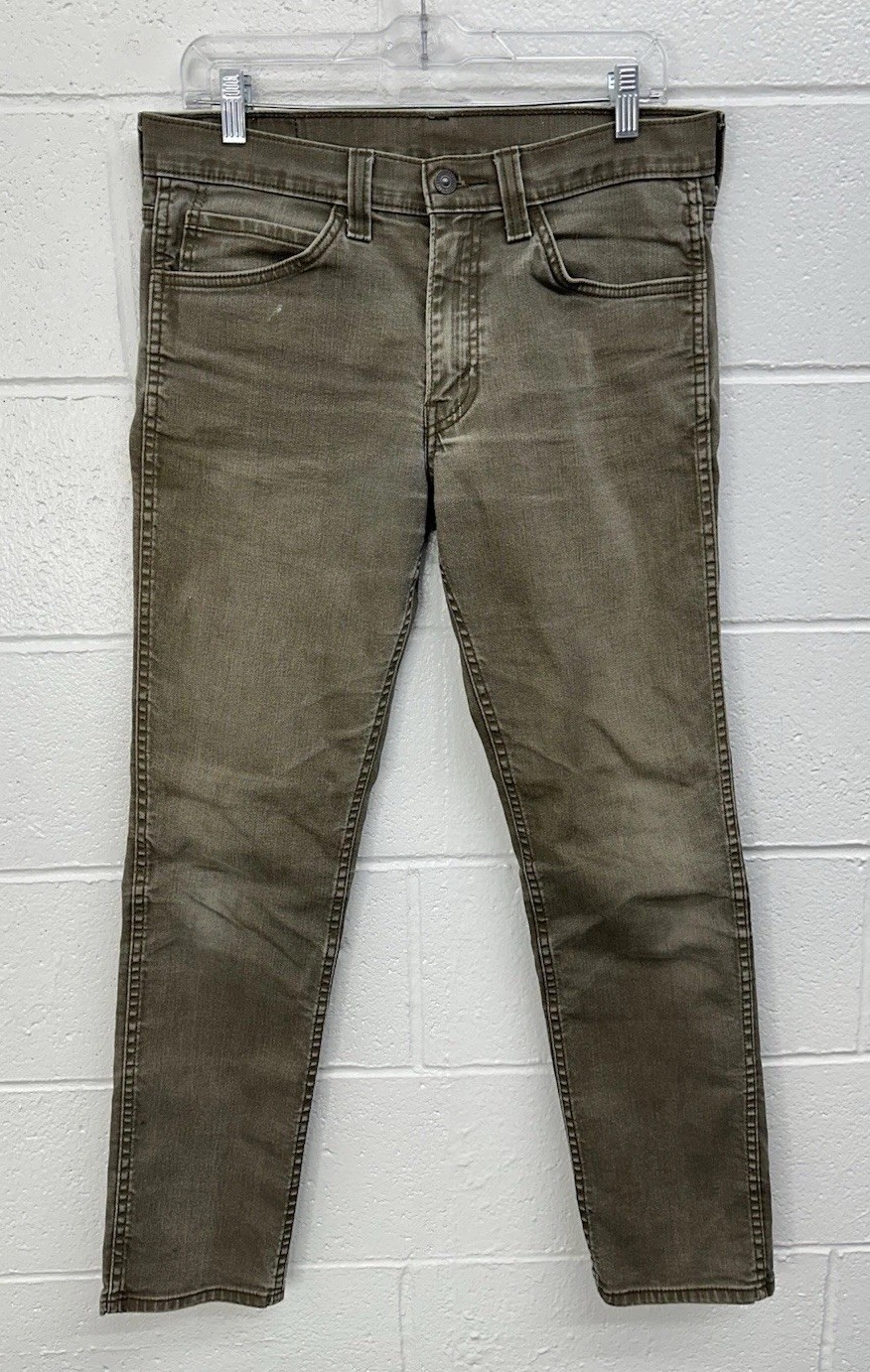 Levi’s 511 Mens Skinny Jeans Size 32×32 Gray/Green Brown 5 Pockets