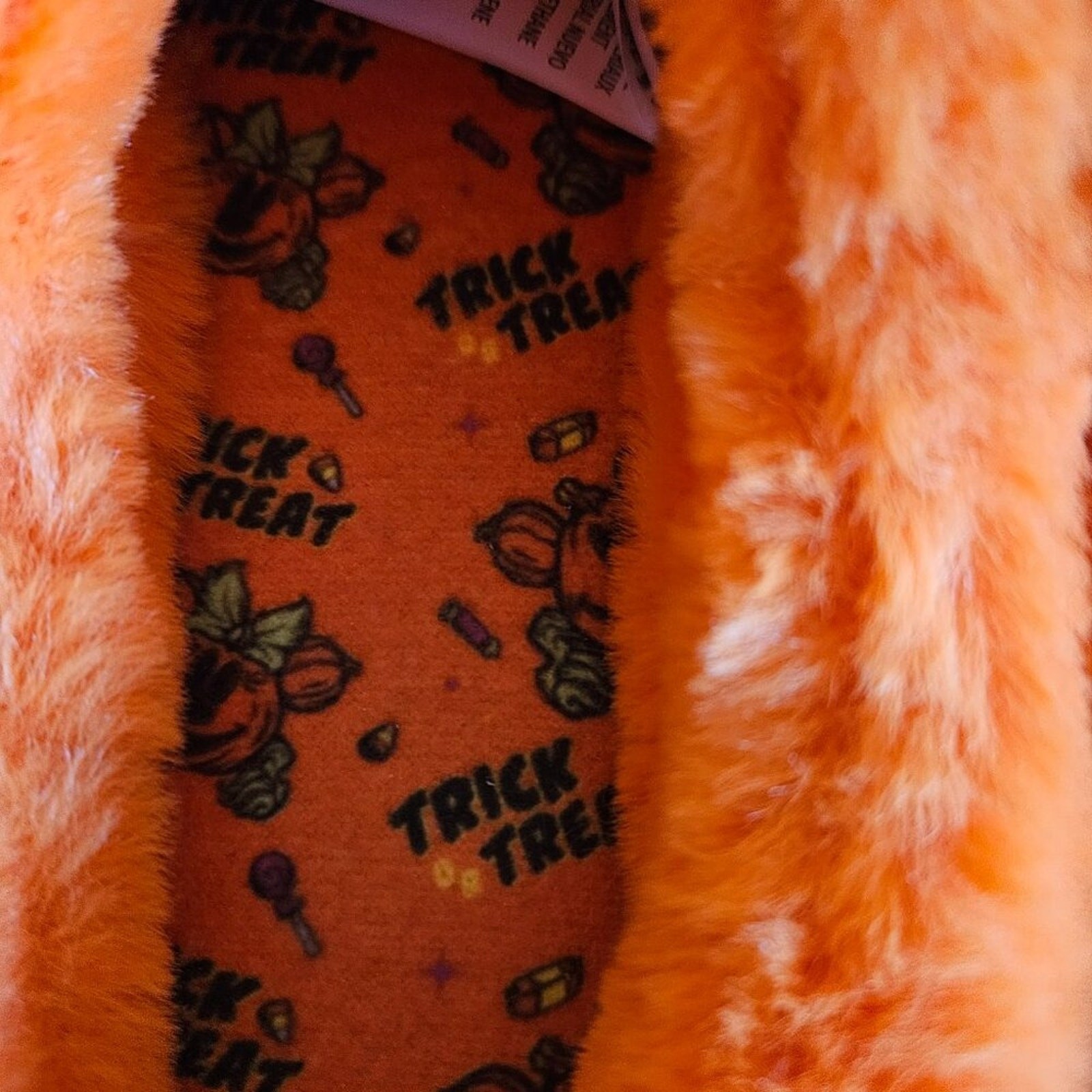 Disney Mickey Mouse Halloween Plush Slippers for Adults size W9 M7 NWT