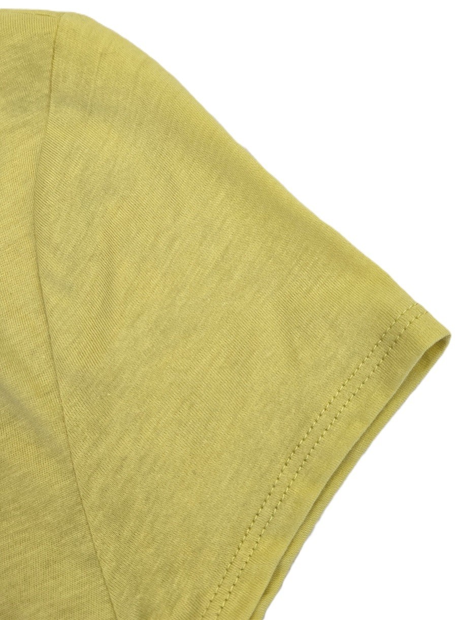 NWT Ann Taylor Yellow V-Neck cap sleeve women’s Stretch T-Shirt Size S