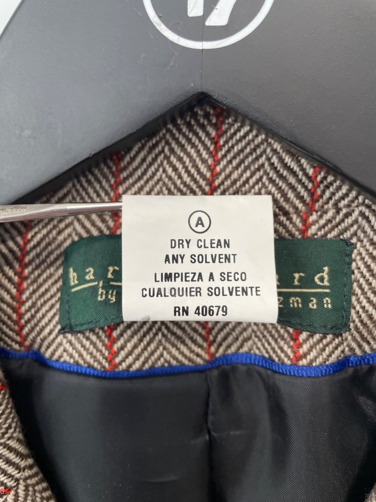 Vintage Harvé Benard Benard Holtzman Blazer Size 12 Herringbone Wool NEW