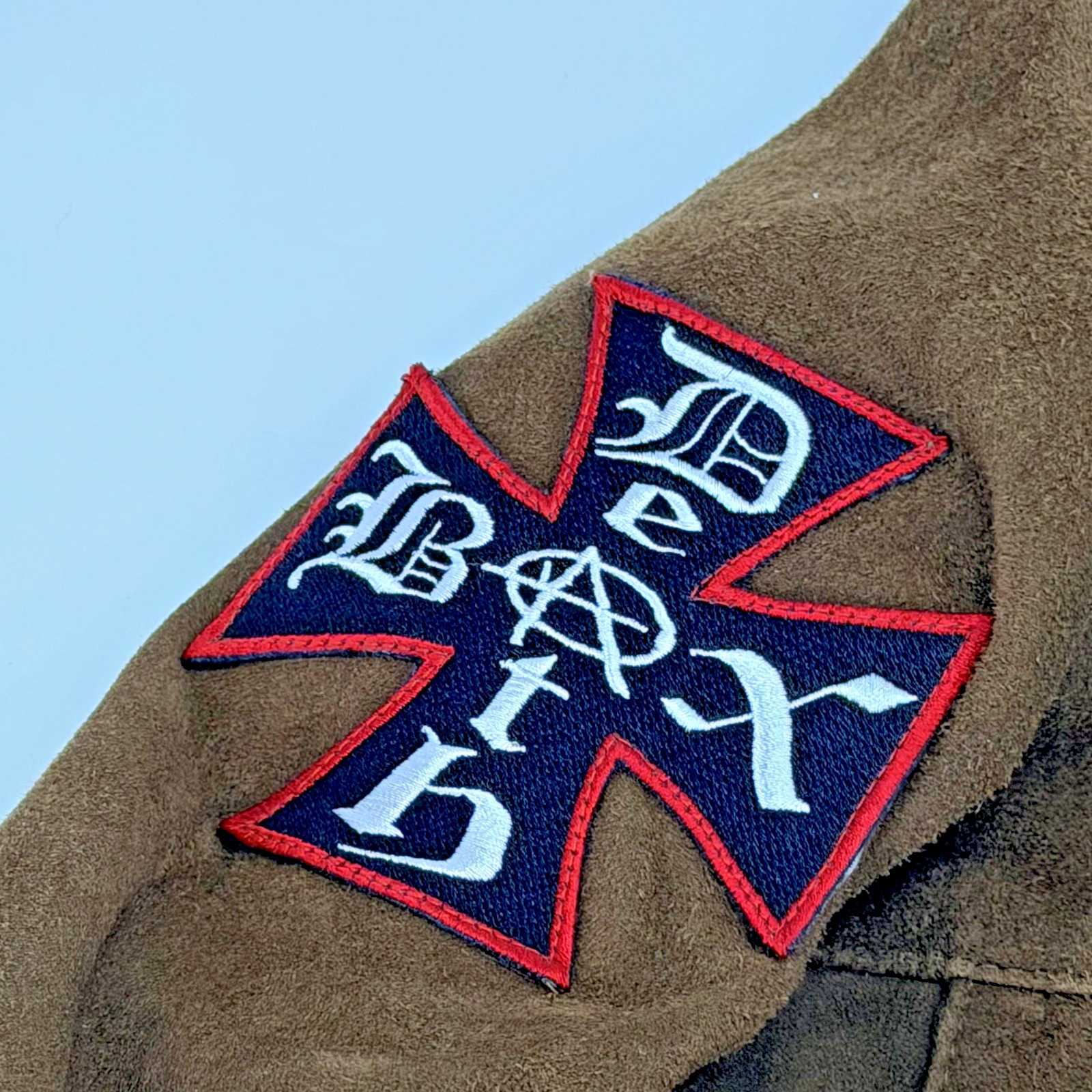 Custom Powell Peralta Suede Jacket XXL Spitfire Deathbox Skate Patches