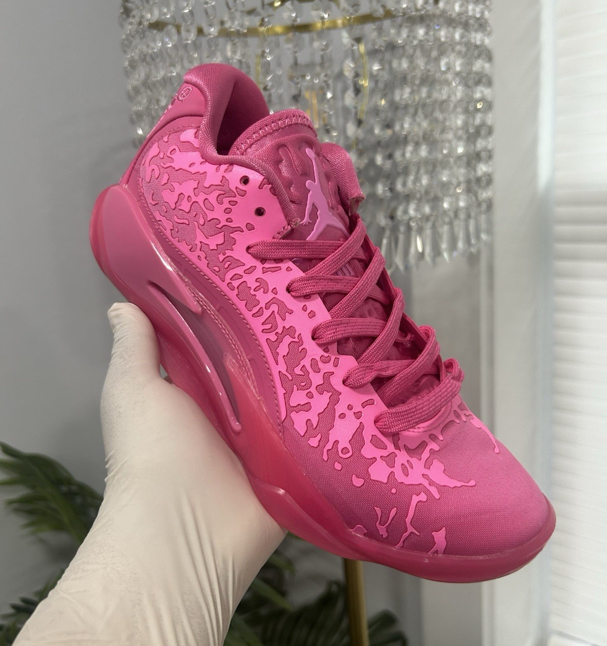 Jordan Zion 3 Men’s Pink Low Top Lace-Up Basketball Sneaker Rubber Outsole NO 📦