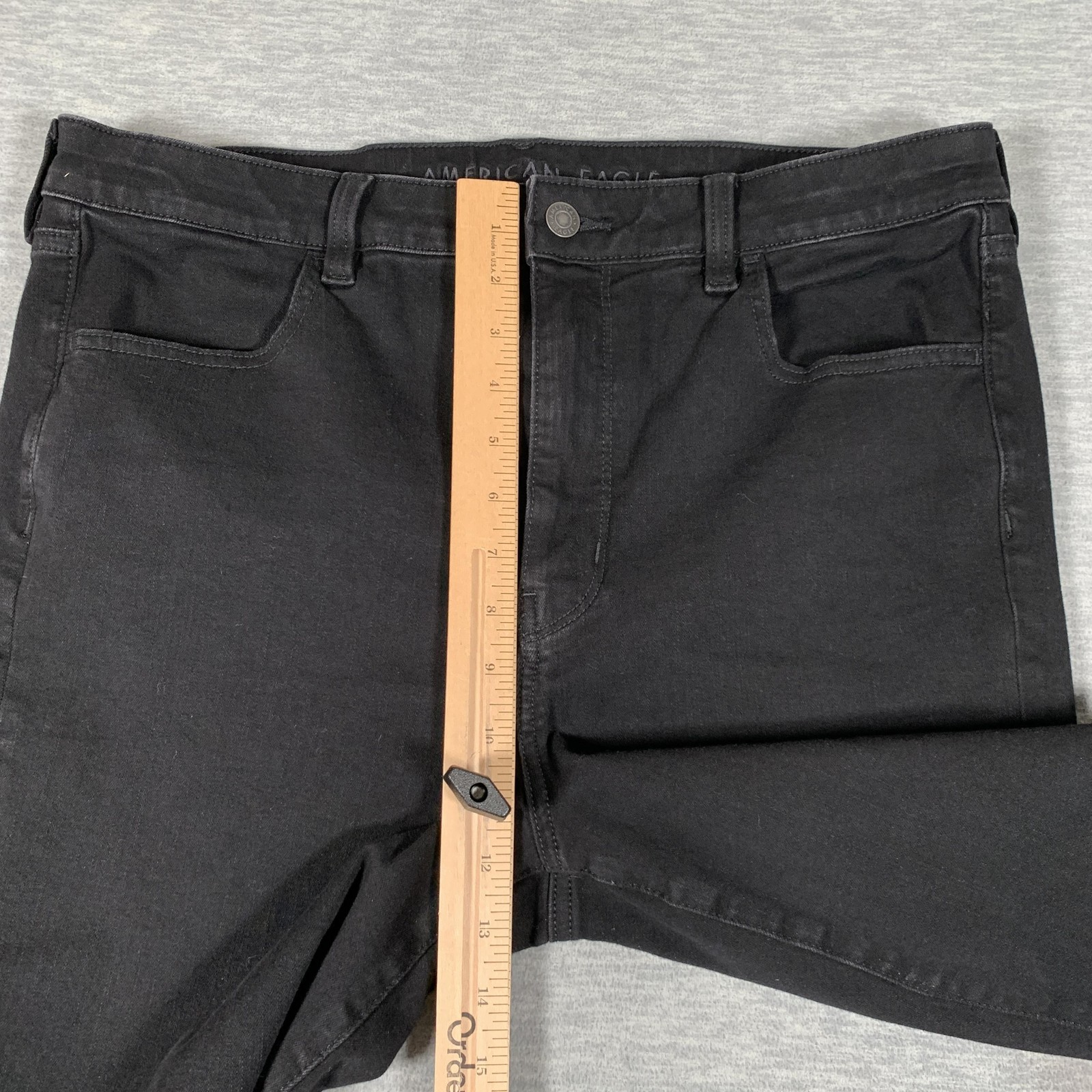 American Eagle Outfitters Jegging Jeans Womens 16 Black Super Hi-Rise Dream Jean