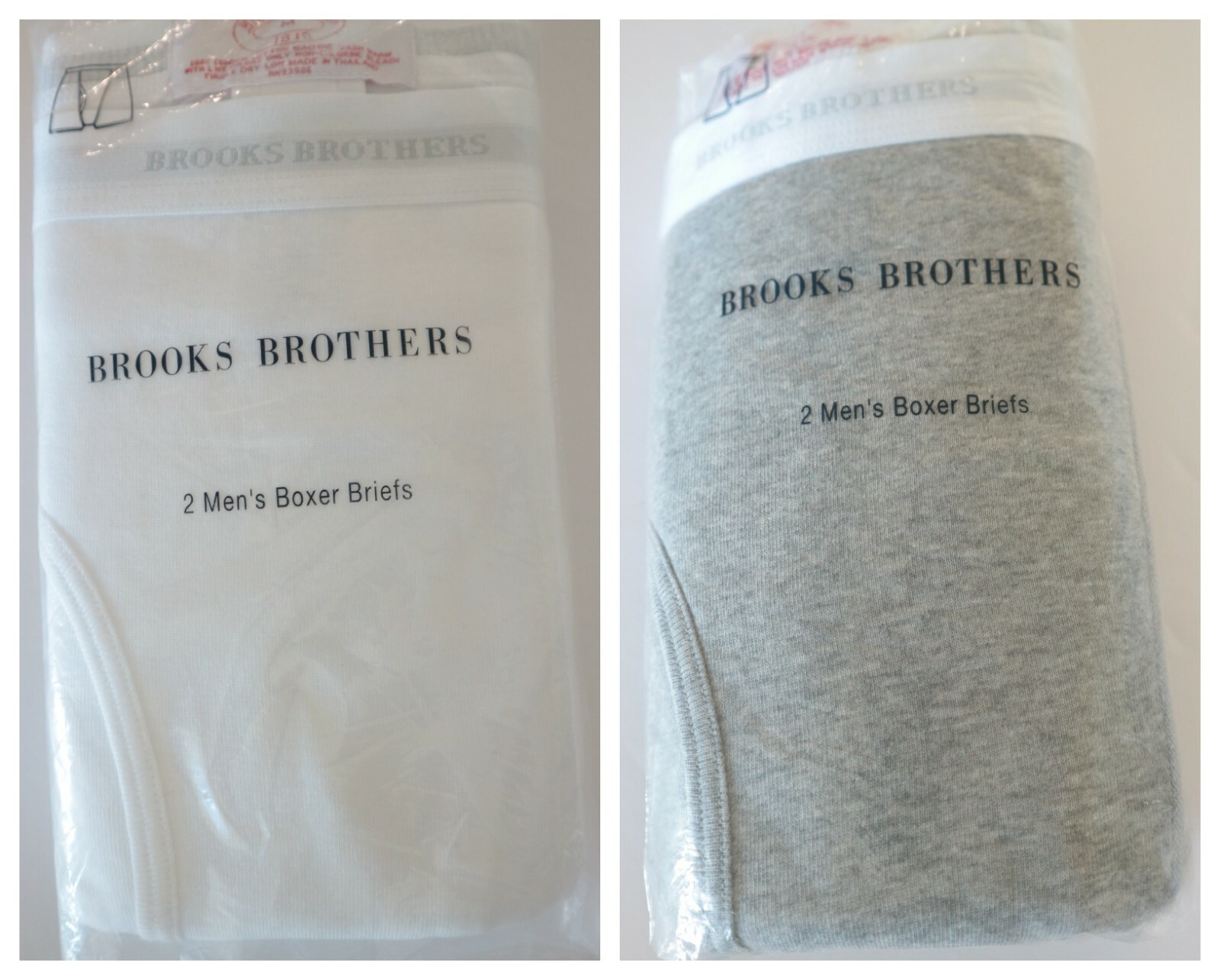 Brooks Brothers 1818 Men’s Cotton BOXER Briefs Black, Gray, White S M L XL XXL
