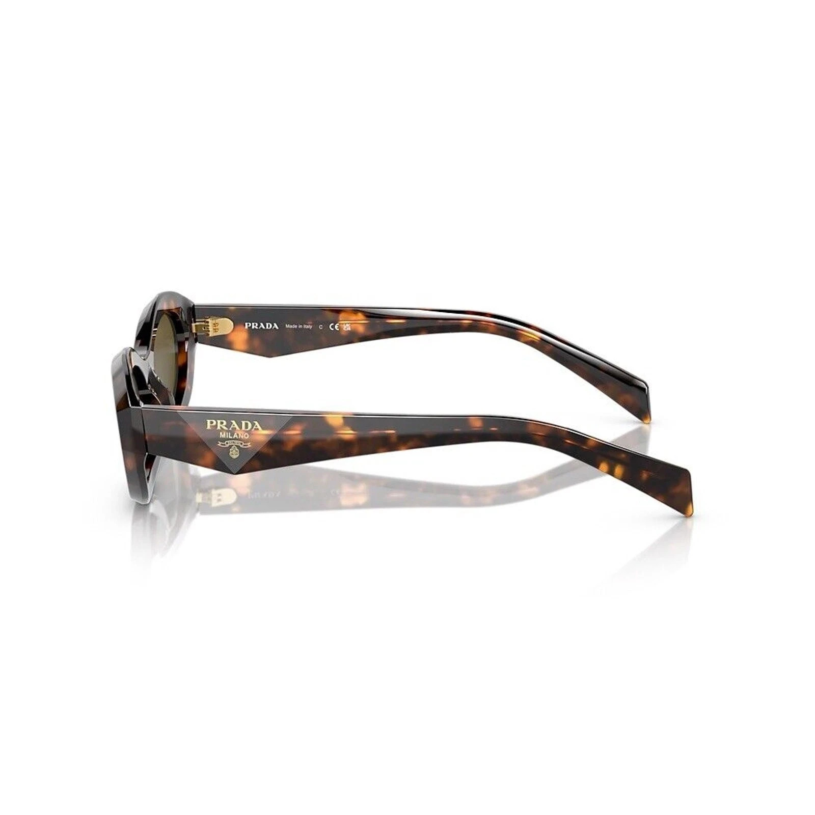 PRADA PR 26ZS 14LO9Z Honey Tortoise Dark Brown Women Sunglasses AUTHENTIC NEW