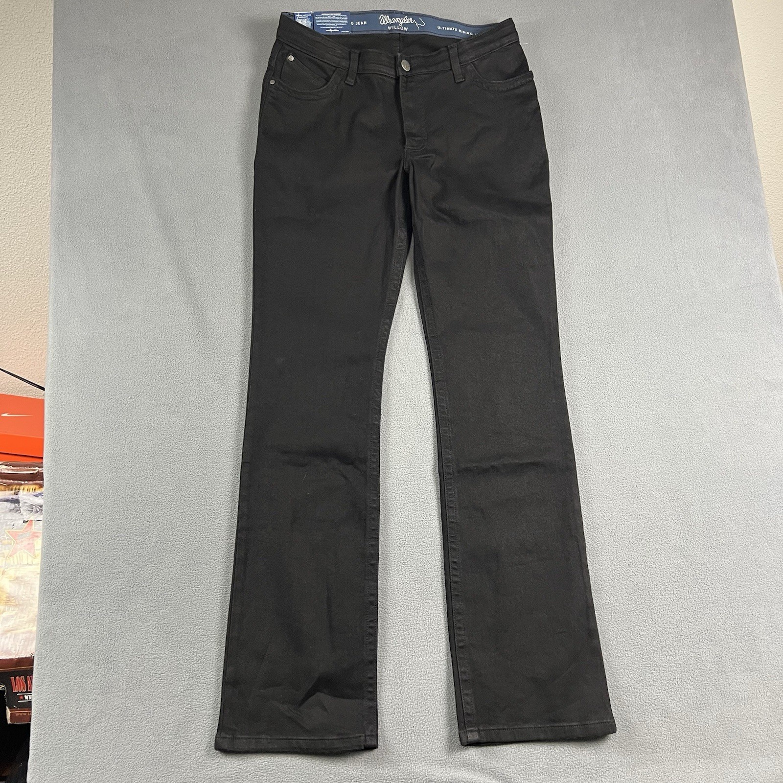 Wrangler Willow Jeans Womens 32X36 Black Willow Ultimate Riding Western Rodeo