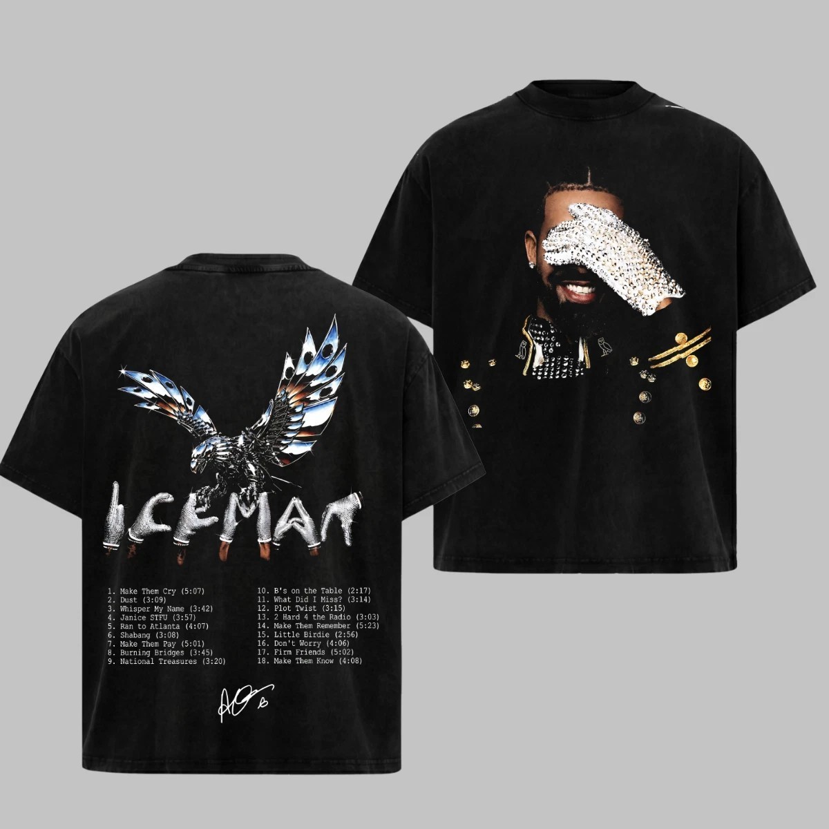 Drake Iceman T-Shirt Hip Hop Music Merch Graphic Tee Vintage Gift For Rap Fan
