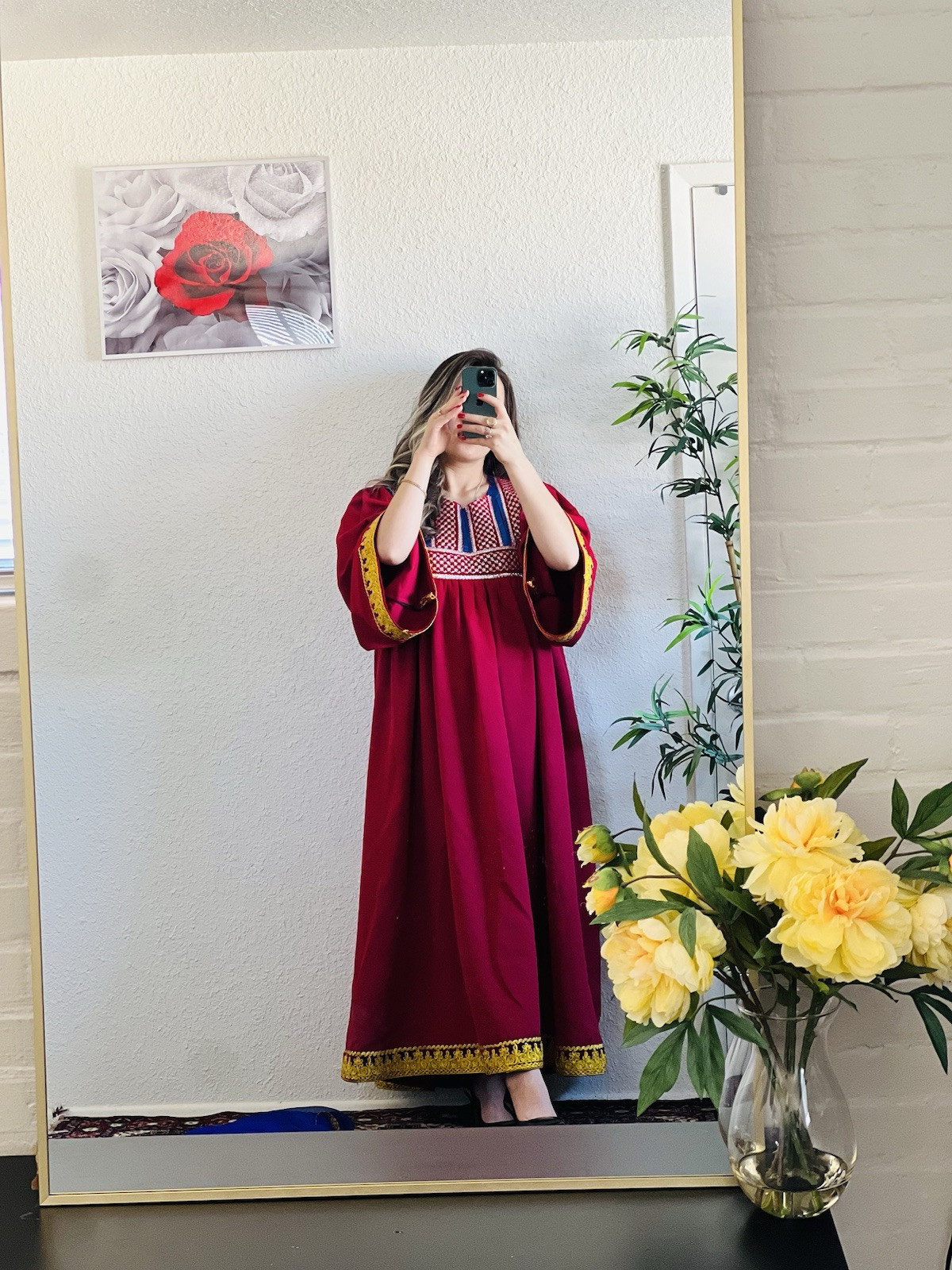 Afghan long maxi style kochi nikkah dress for women