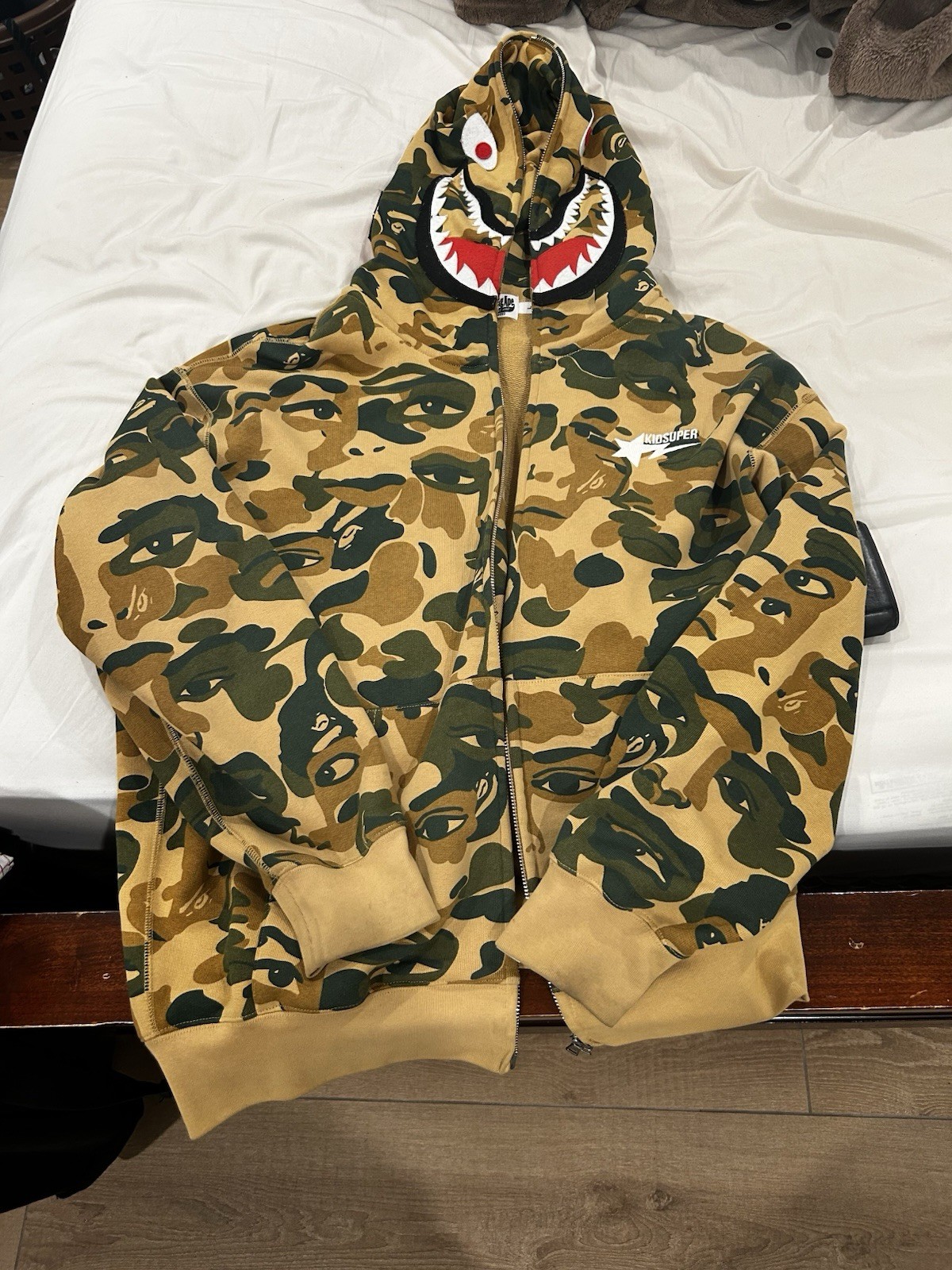 Bape x KidSuper Lightweight Multi-Camo Jacket Size L