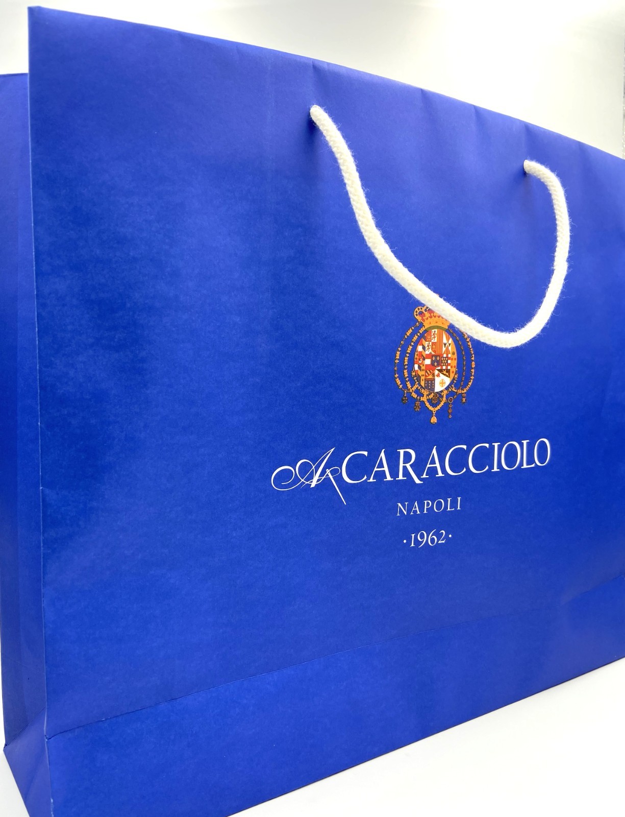 100% Cotton Shirt – Wide Stripes Blue & White | A. Caracciolo