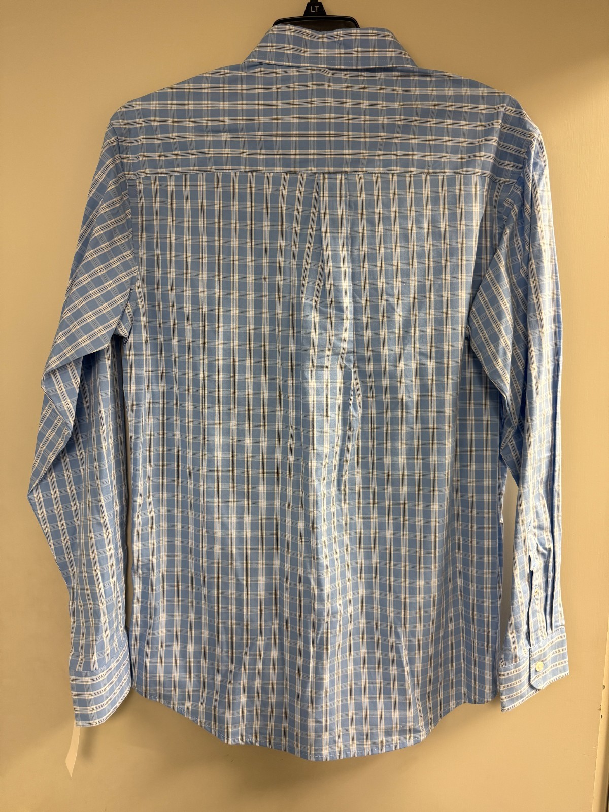 IZOD Men’s Button Down Long Sleeve Dress Shirt Azarine Blue Size 4XB Big & Tall