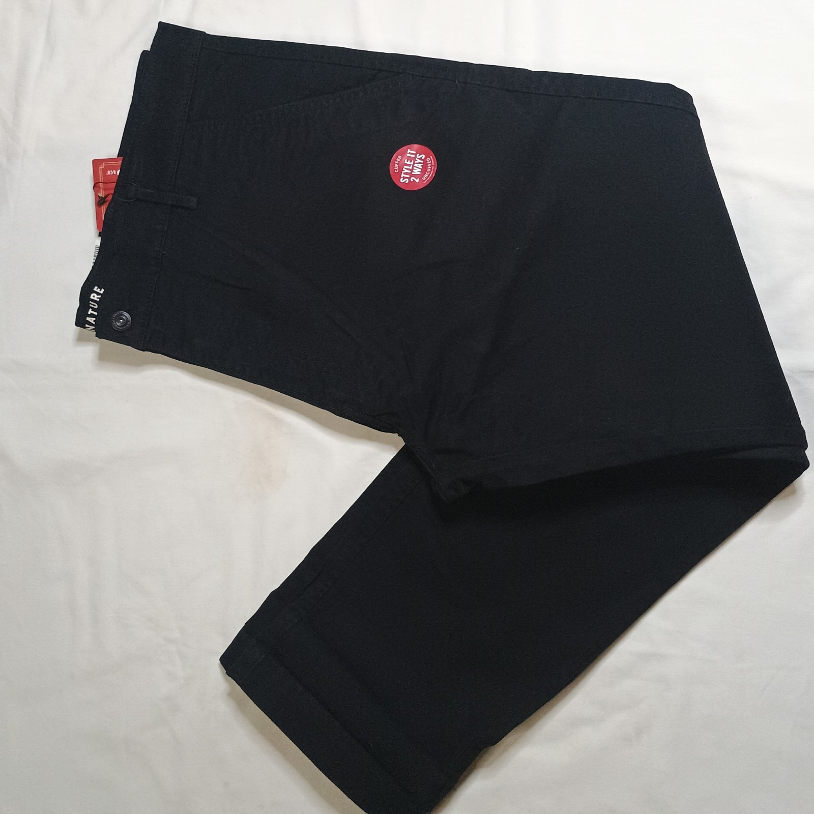 NWT Signature By Levi’s Essential Chino Black Size 40
