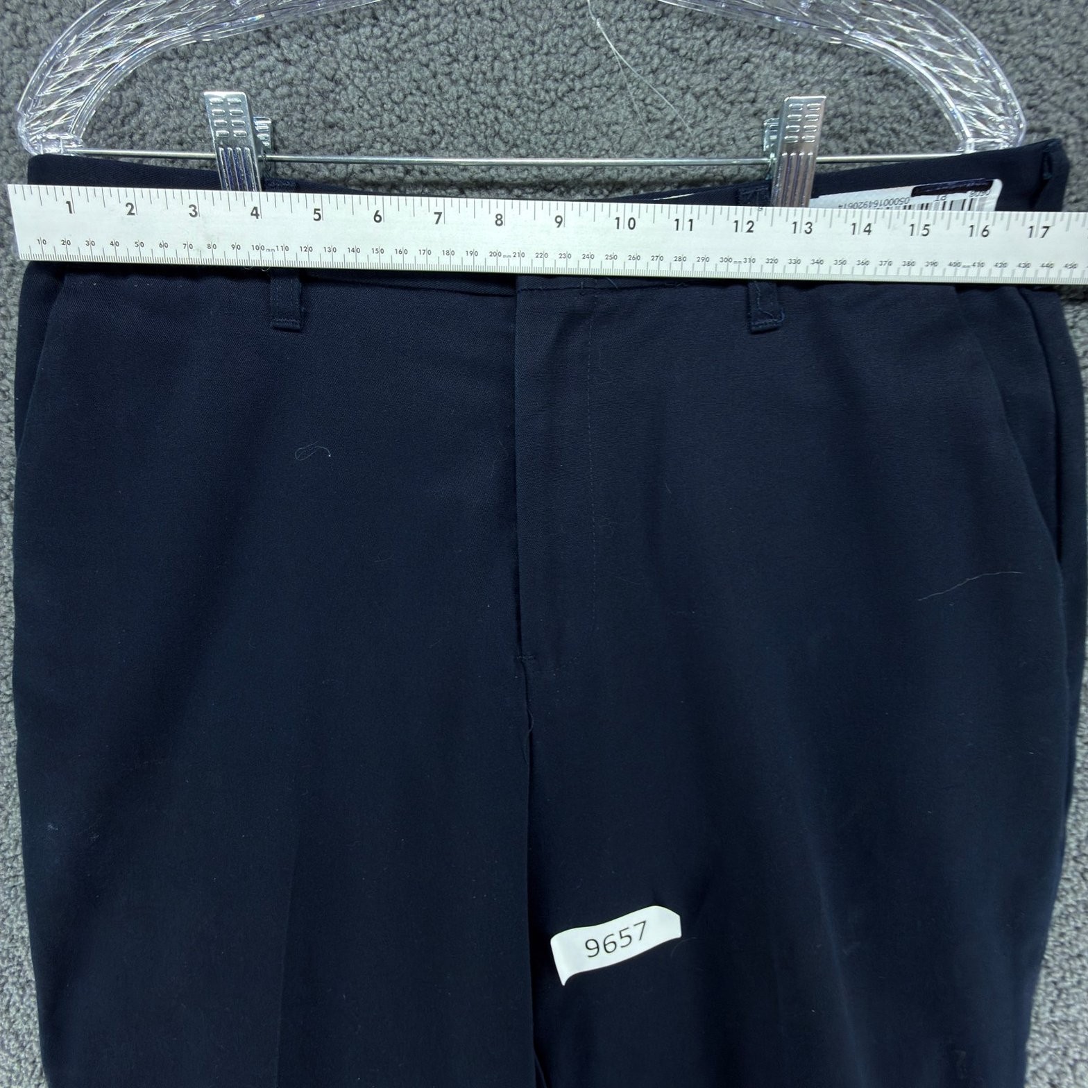 Cintas ComfortFLEX Pants Mens 34 Navy Blue Work Chino Flat Front Workwear