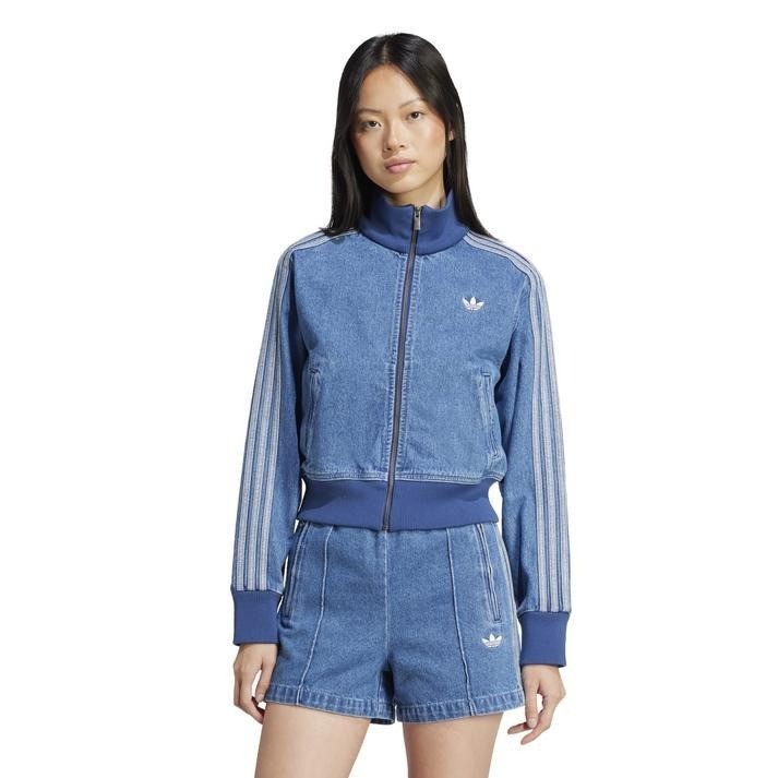 ADIDAS Adicolor Denim Track Top JD2570 Indigo Denim Women Size XS-3XL New