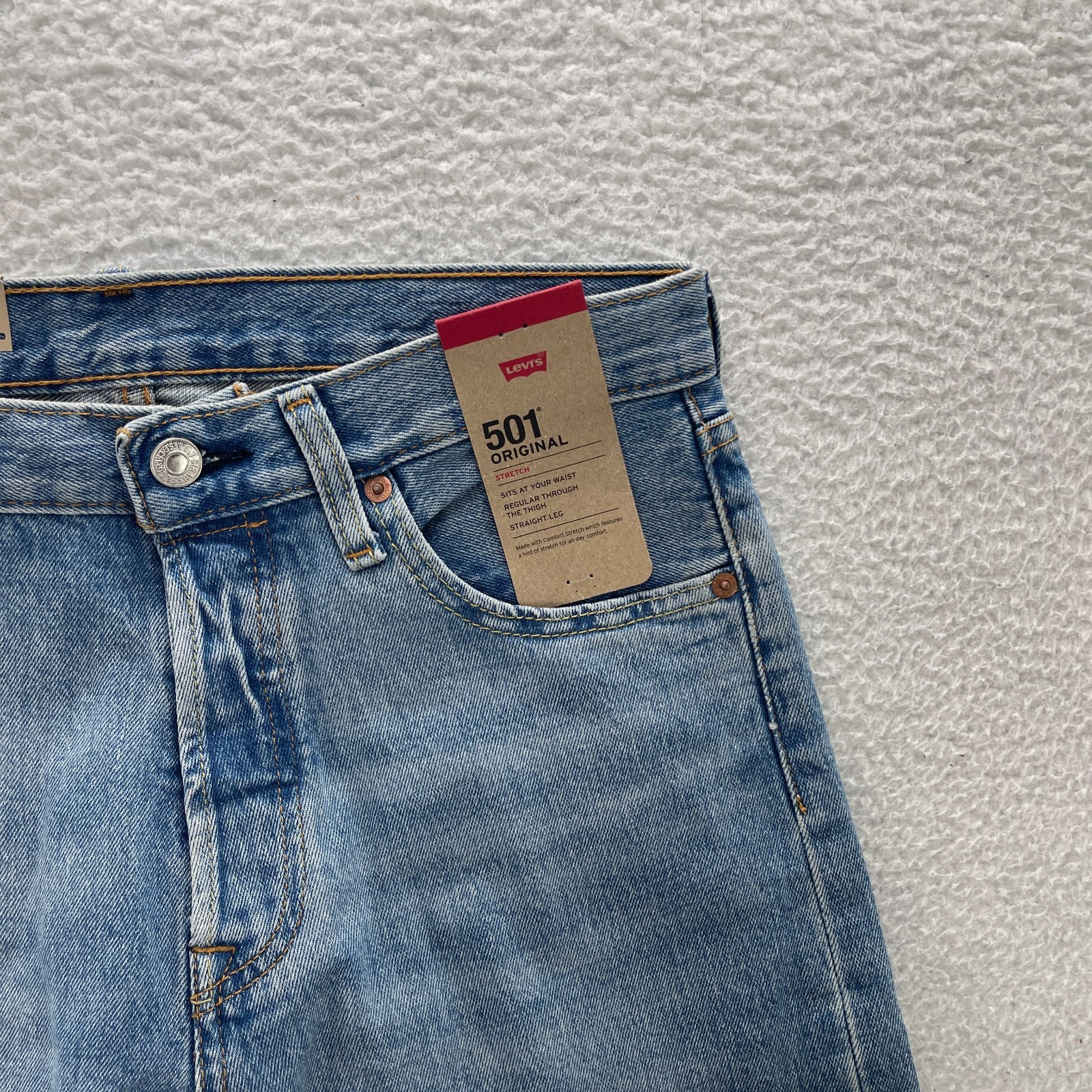 Levis 501 Jeans Mens 30×32 Blue Original Straight Button Fly Denim Grunge Cowboy