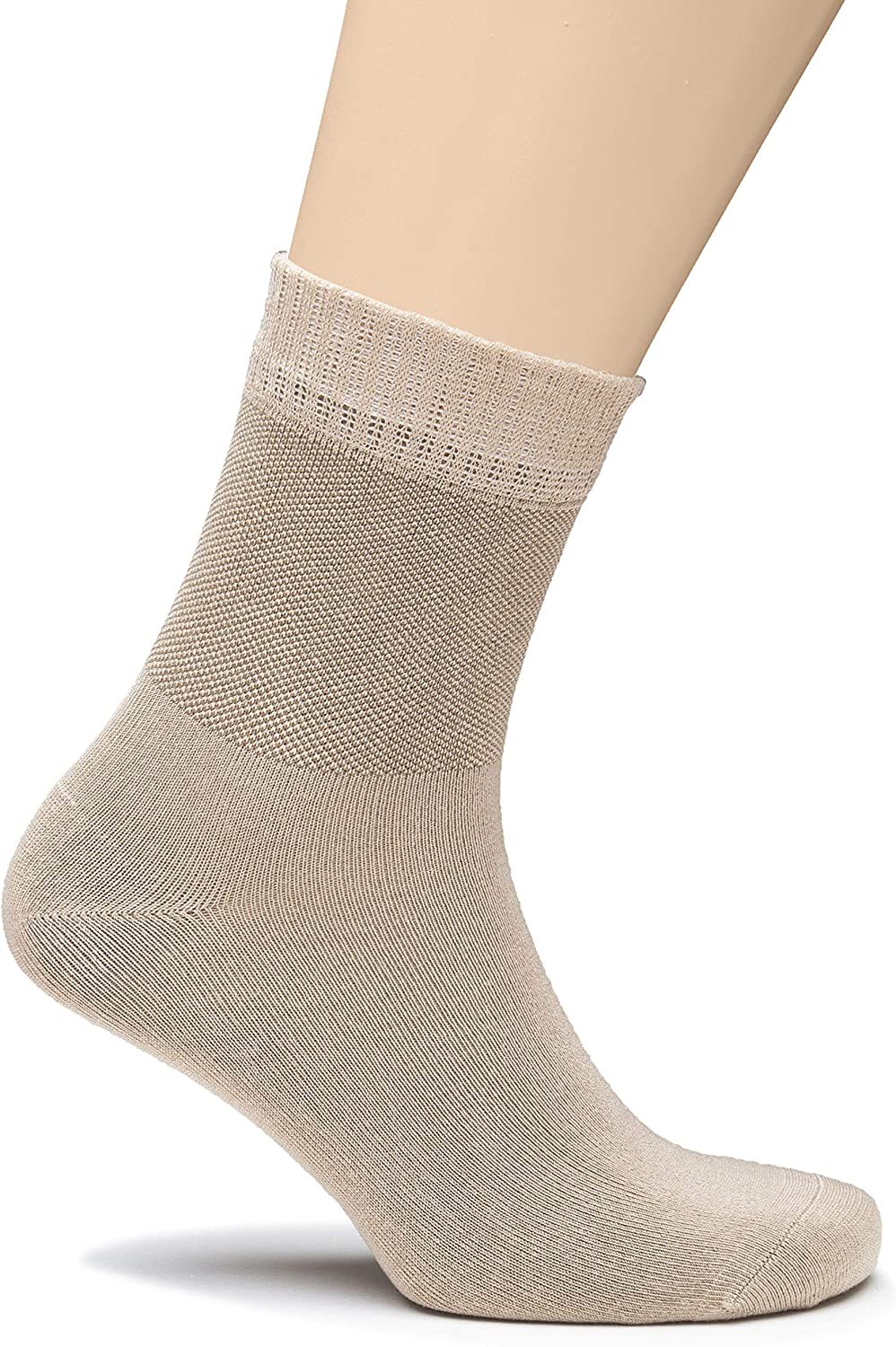 Men Diabetic Ankle Bamboo Socks, Solid Colors, Casual, 8 Pairs, by Hugh Ugoli