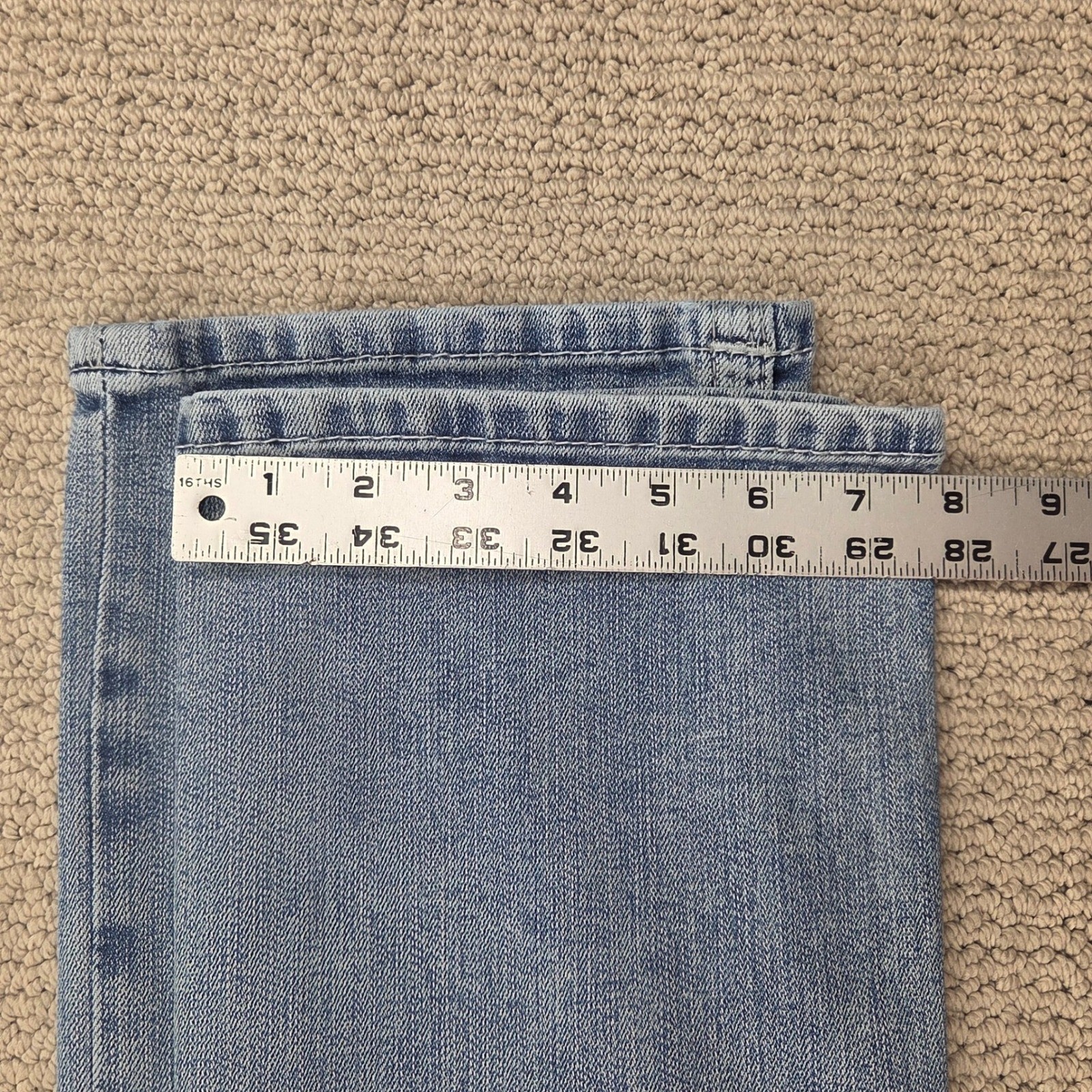 BKE Aiden Jeans Slim Straight ABS21445 Light Wash Blue Mens 26×32