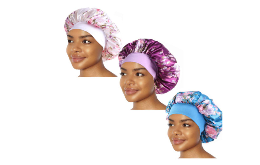 Satin Bonnet Hair Bonnet for Sleeping Large Silk Bonnets (3-4-6) Packs