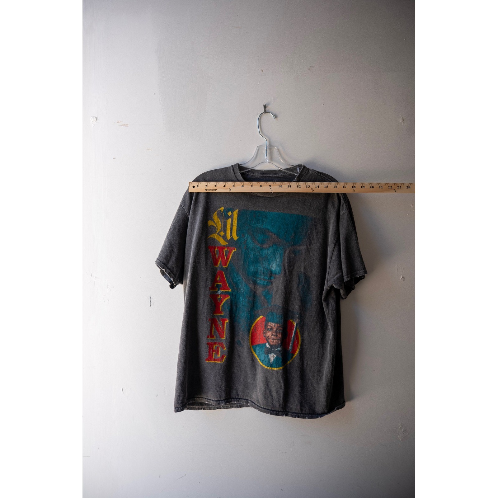 Lil Wayne Tha Carter IV Graphic T-Shirt Faded Black Distressed Hip Hop Tee XL