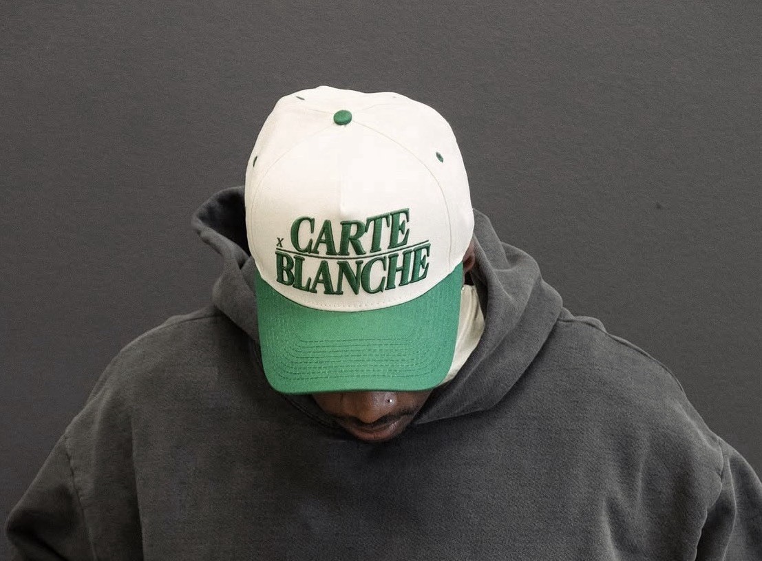 Carte Blanche Hat Snapback Beige Green PFD Streetwear Skate Skateboard Casual