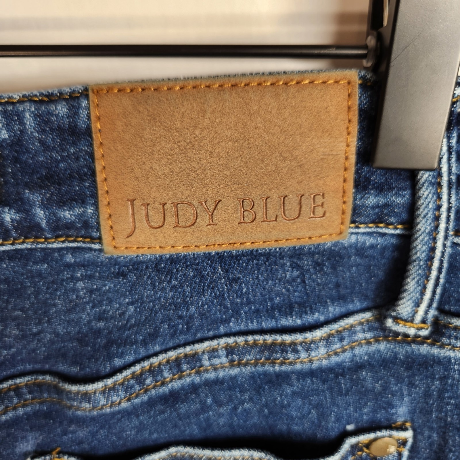 Judy Blue McKenzie Straight Leg Jean Size 3/26 Dark Wash High Rise Tummy Control