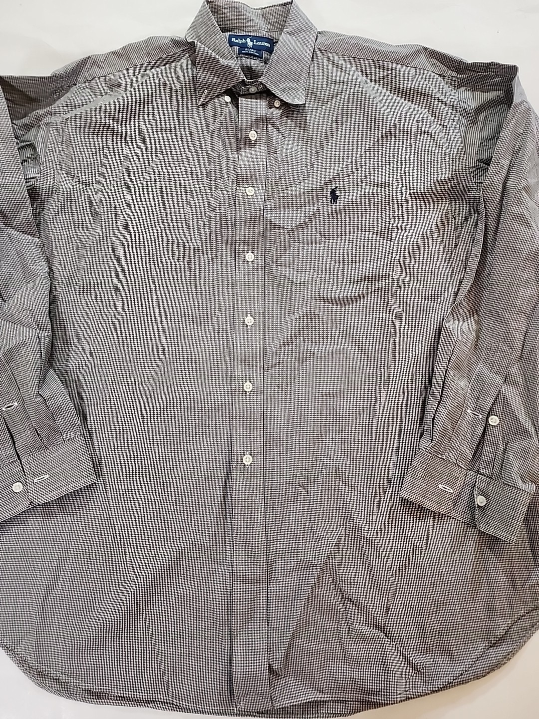 RALPH LAUREN Blake Button Down Embroidered Pony Long Sleeve plaid Shirt 2XL