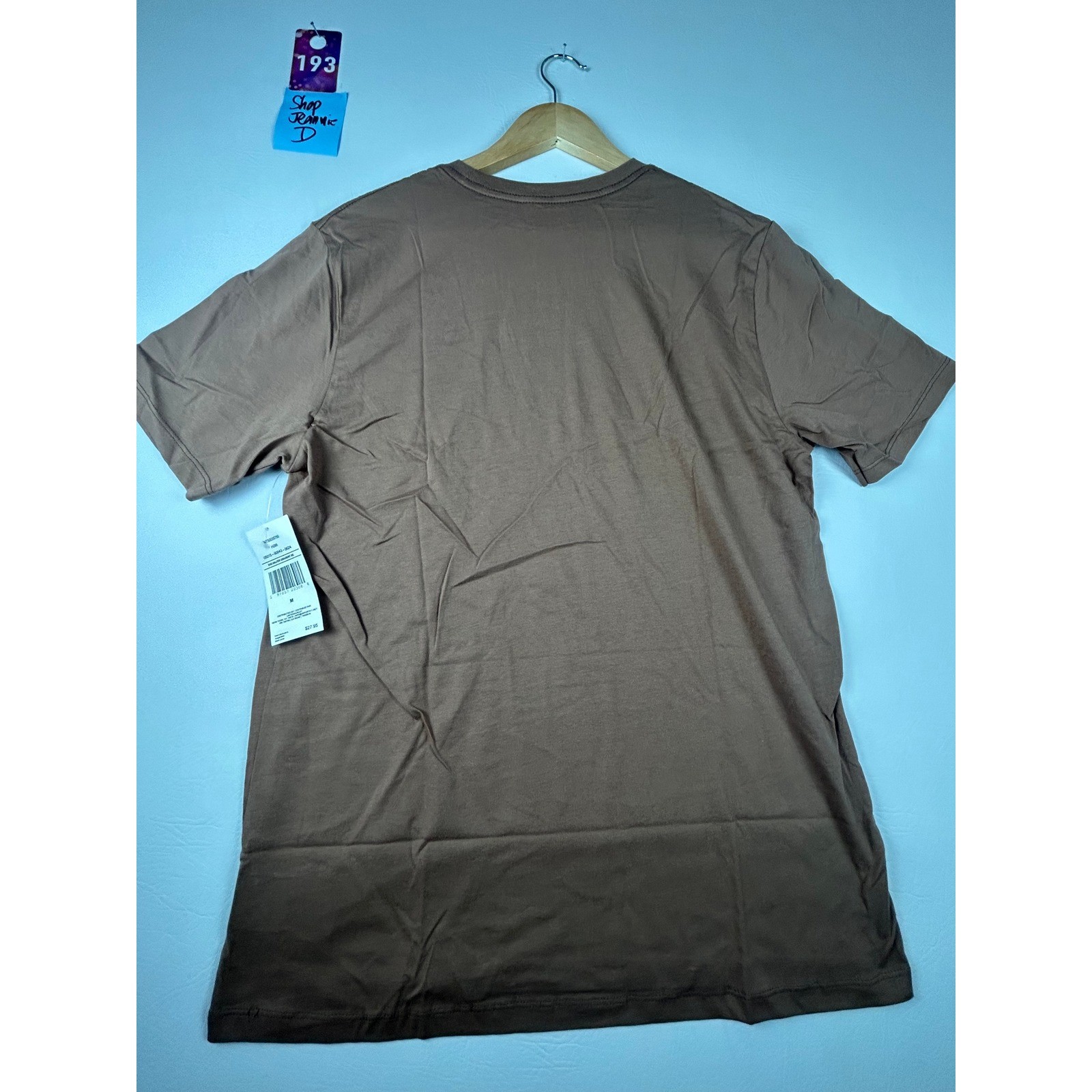 NWT Hurley Mens Everyday Tee Medium Mocha Cotton Casual Skate Surf Streetwear