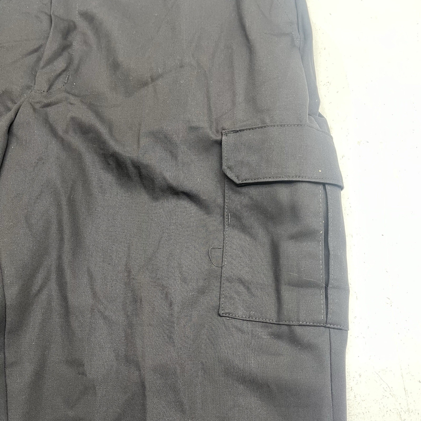 Red Kap Black Industrial Wrinkle Resistant Cargo Pants PT88BKN Mens Size 48x34L